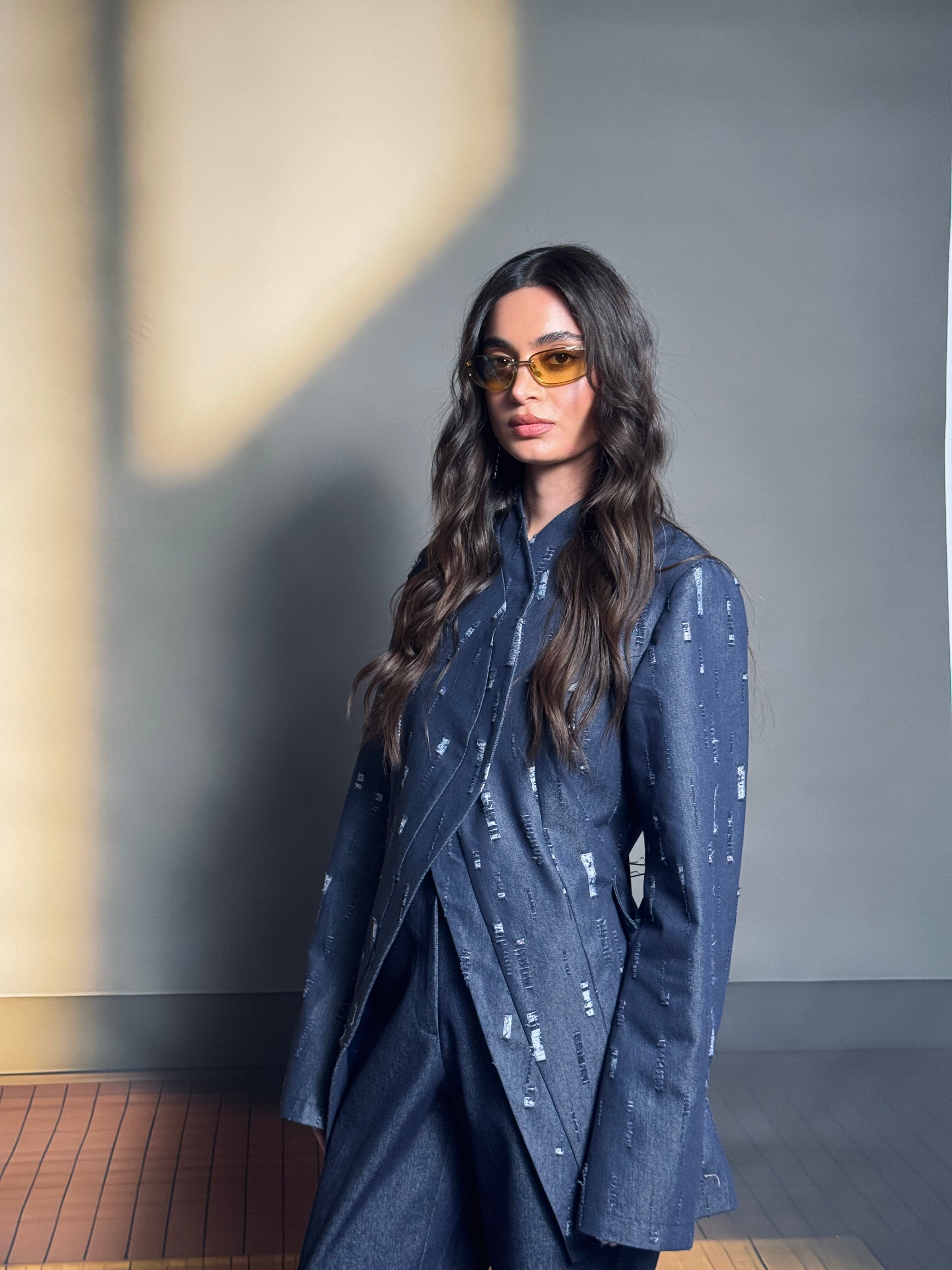 Mesh Blue Denim