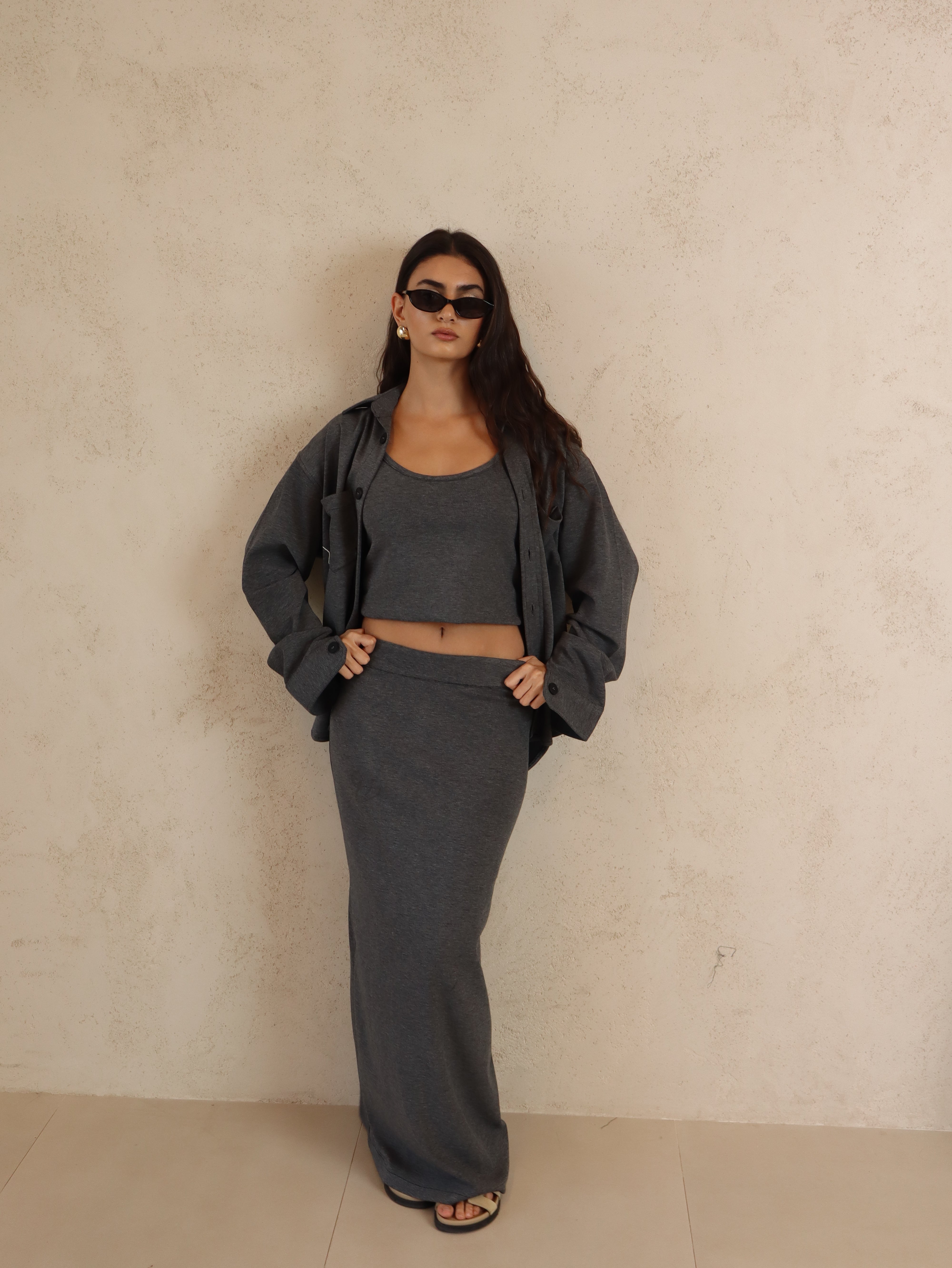 COZY HOUR (SKIRT SET)
