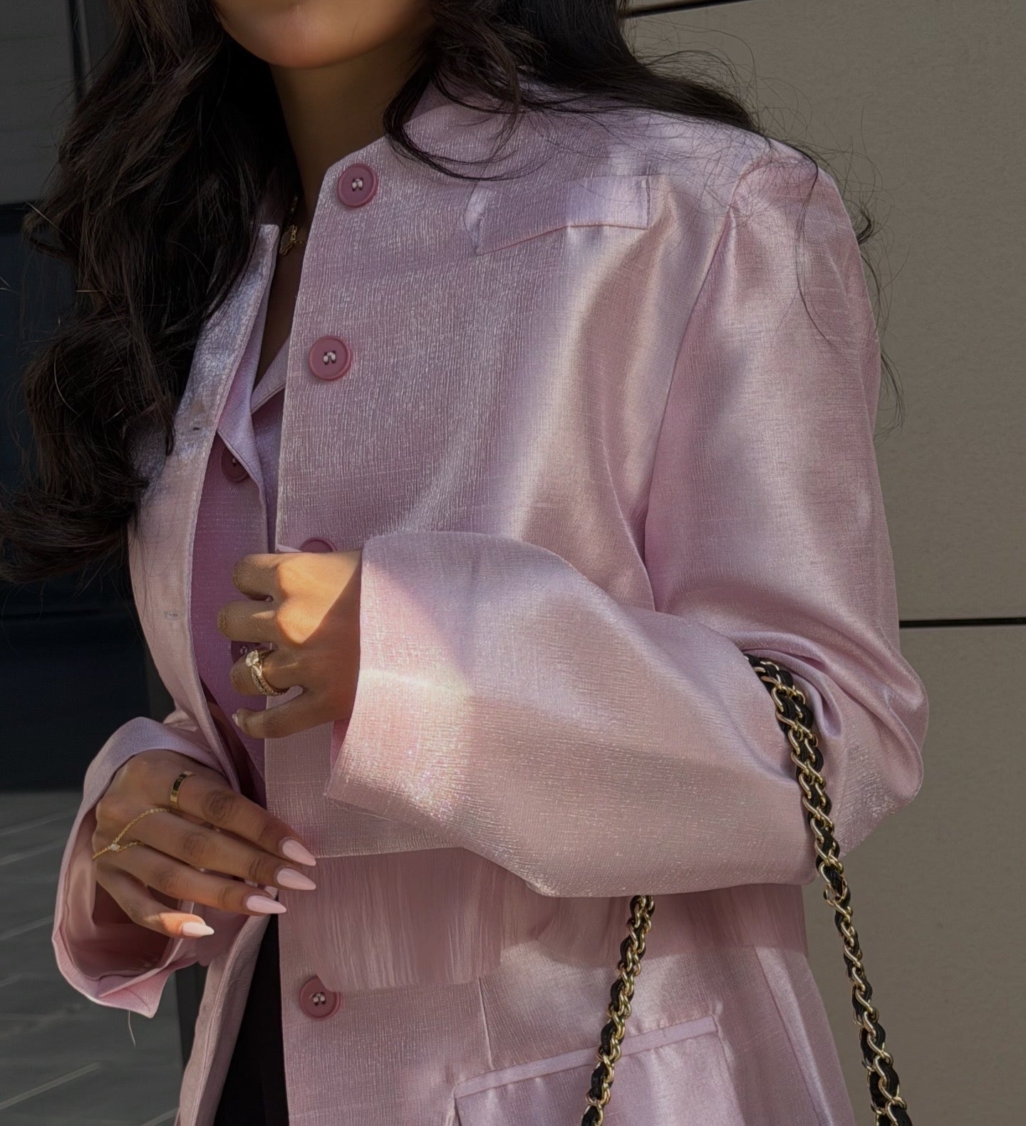 Shimmery tailoring Blazer