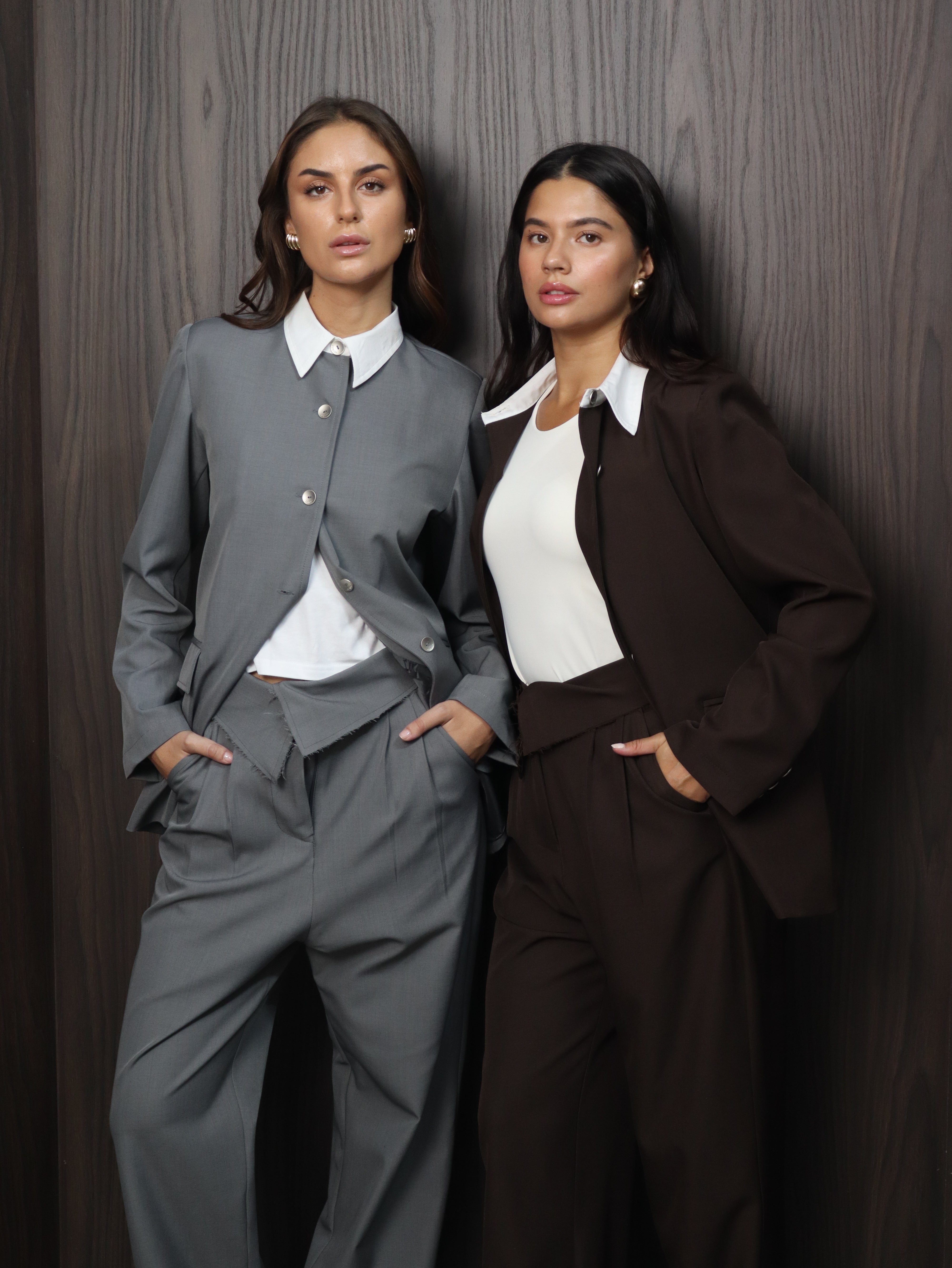 White collar blazer