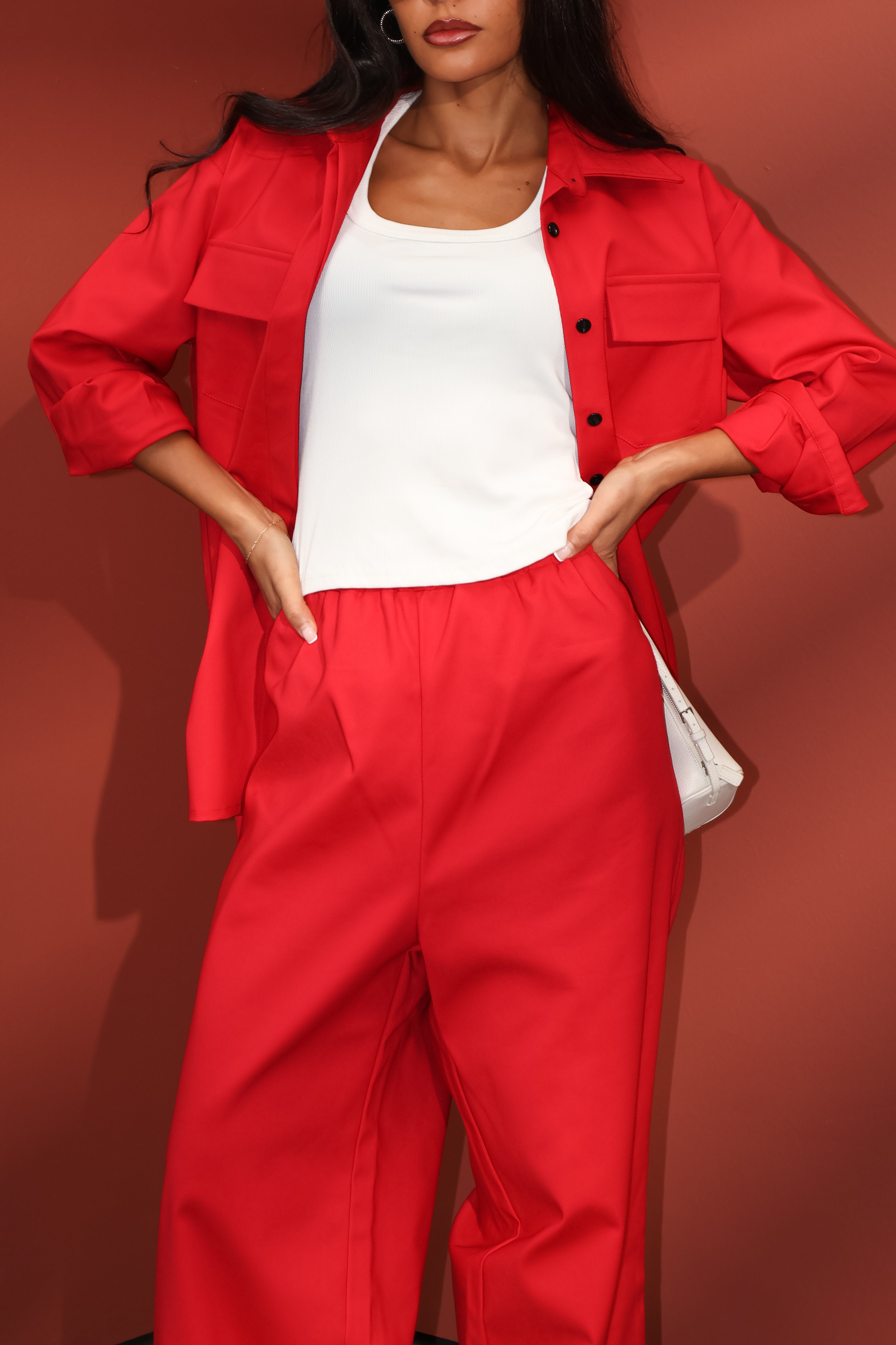 Marina poplin| Red