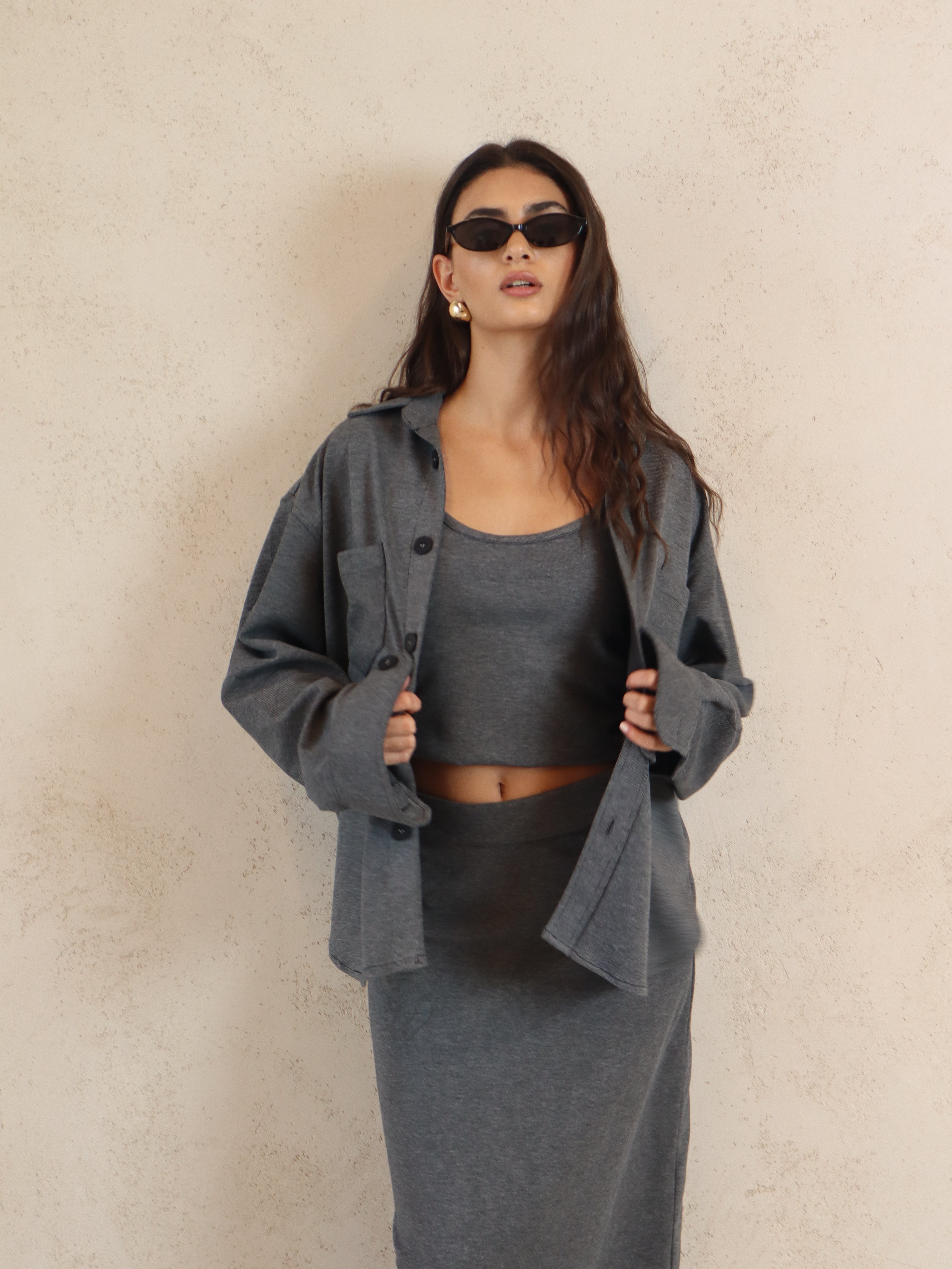 COZY HOUR (SKIRT SET)