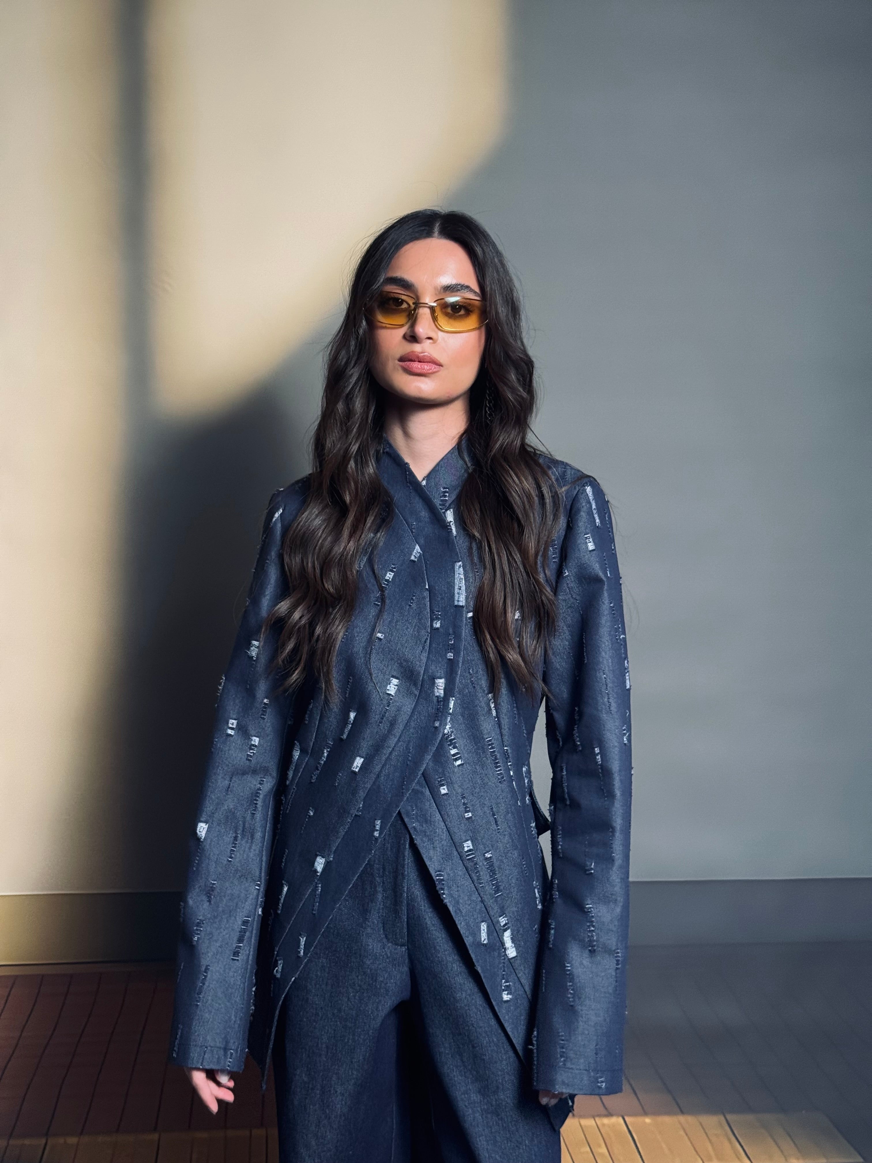 Mesh Blue Denim