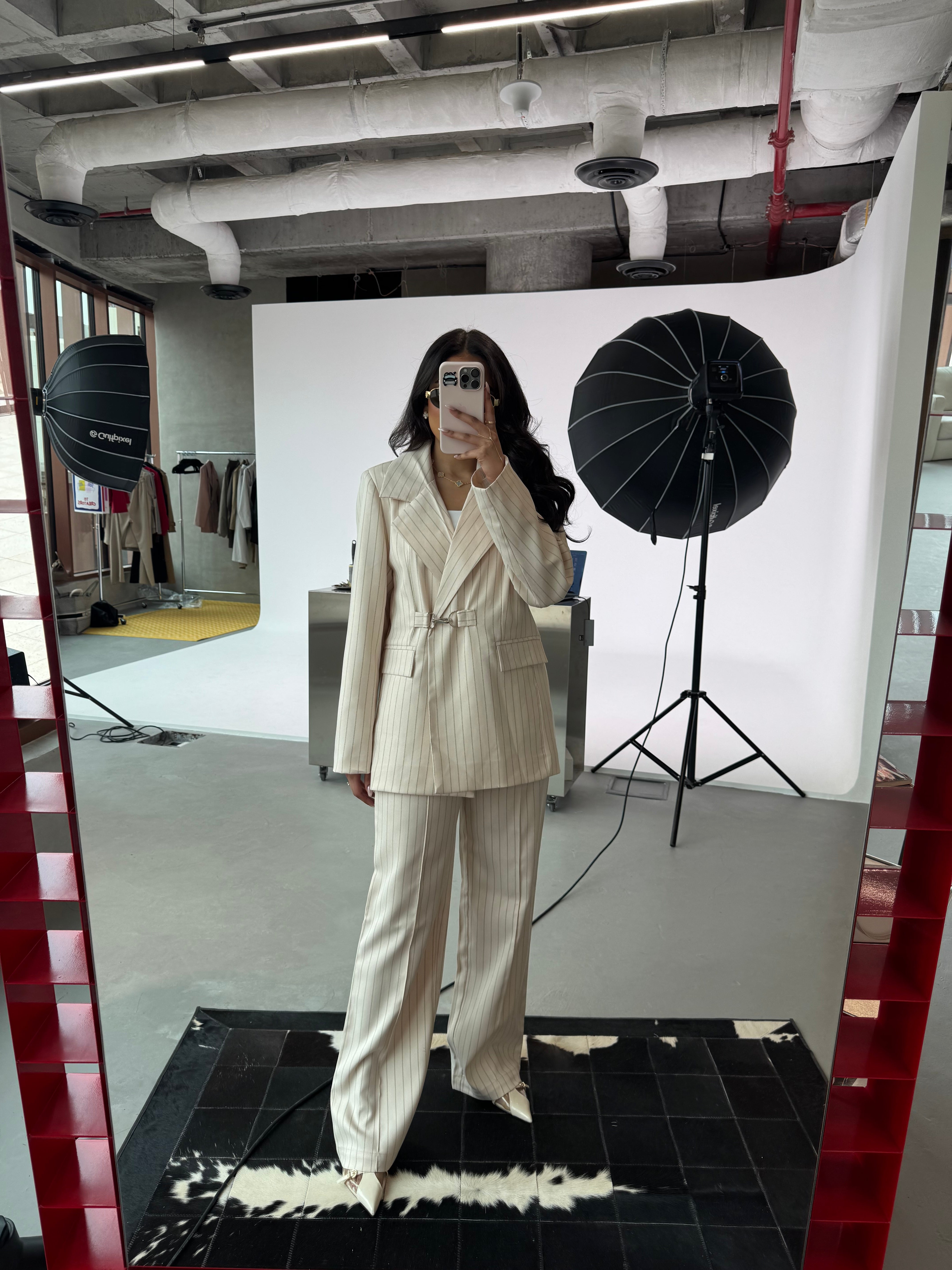 STRIPPED SUIT