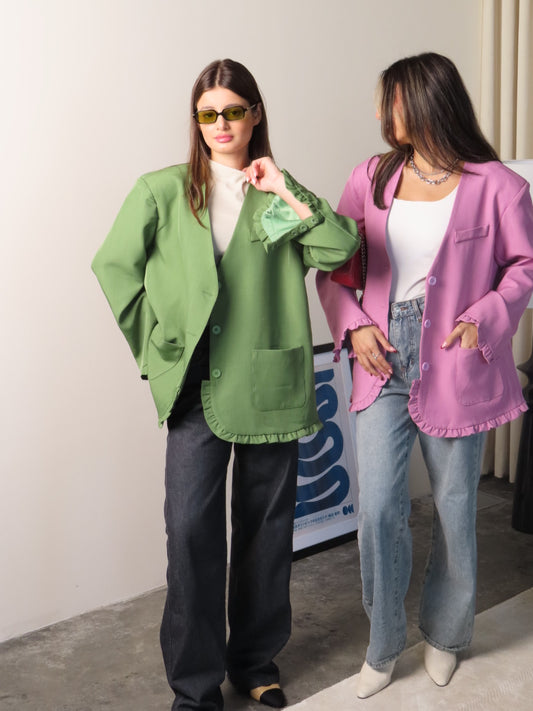 RUFFLES BLAZER